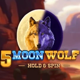 5 Moon Wolf online game logo by Apparat Gaming on goldbetcasino.eu.com