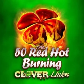 50 Red Hot Burning Clover Links game by Novomatic – logo hosted on GoldBet Casino