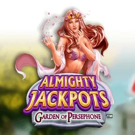 Almighty Jackpots: Garden of Persephone game by Novomatic – logo hosted on GoldBet Casino