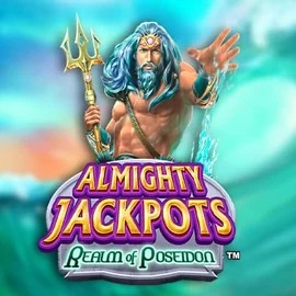 Almighty Jackpots – Realm of Poseidon casino game by Novomatic – featured logo at GoldBet Casino