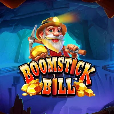 Boomstick Bill slot logo by High Limit Studio at GoldBet Casino