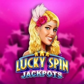 Lucky Spin Jackpots slot logo by Novomatic at GoldBet Casino