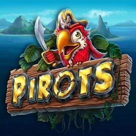 Pirots slot logo by ELK Studios at GoldBet CasinoPirots