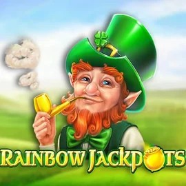 Rainbow Jackpots by Red Tiger Gaming, showcased at goldbetcasino.eu.com – game logo