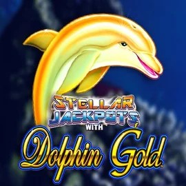 Dolphin Gold with Stellar Jackpots logo by Lightning Box Game GoldBet Casino