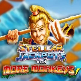Enjoy Stellar Jackpots with More Monkeys by Lightning Box Game – logo hosted on goldbetcasino.eu.com