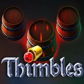 Thimbles slot logo by Evoplay at GoldBet CasinoThimbles